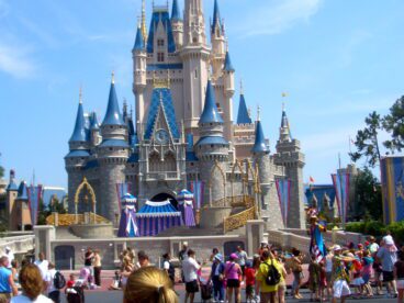 Cinderella's castle at the Magic Kingdom, Florida.