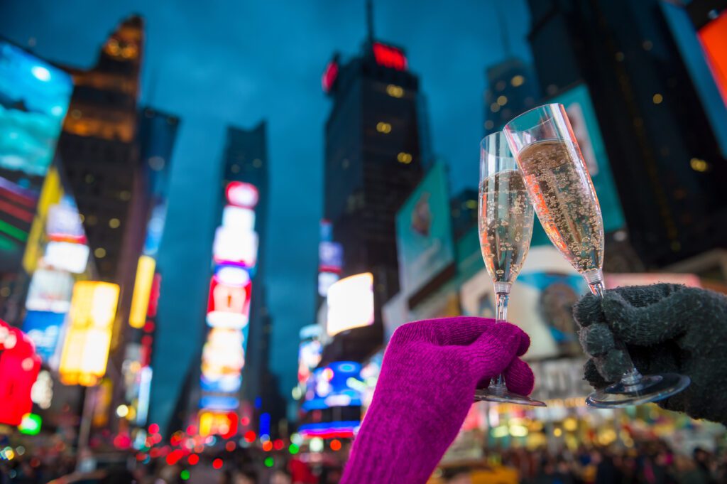 New Year's Eve party in Times Square, New York City.