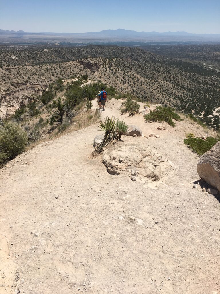 From the summit ridge, we hiked down to a scenic overlook.