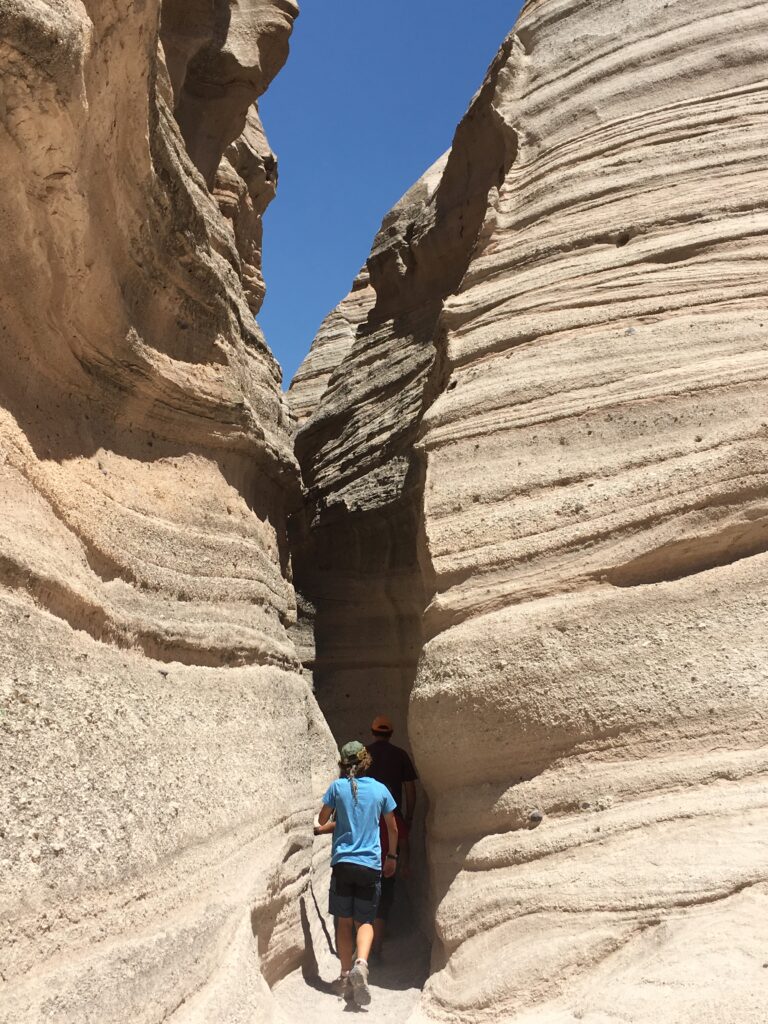 As you hike further into the canyon the walls close in and the canyon becomes narrower and narrower.